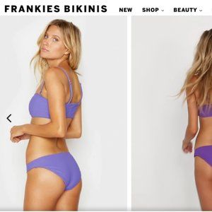 Frankie's Bikinis Shea Bottom in Amethyst (L)